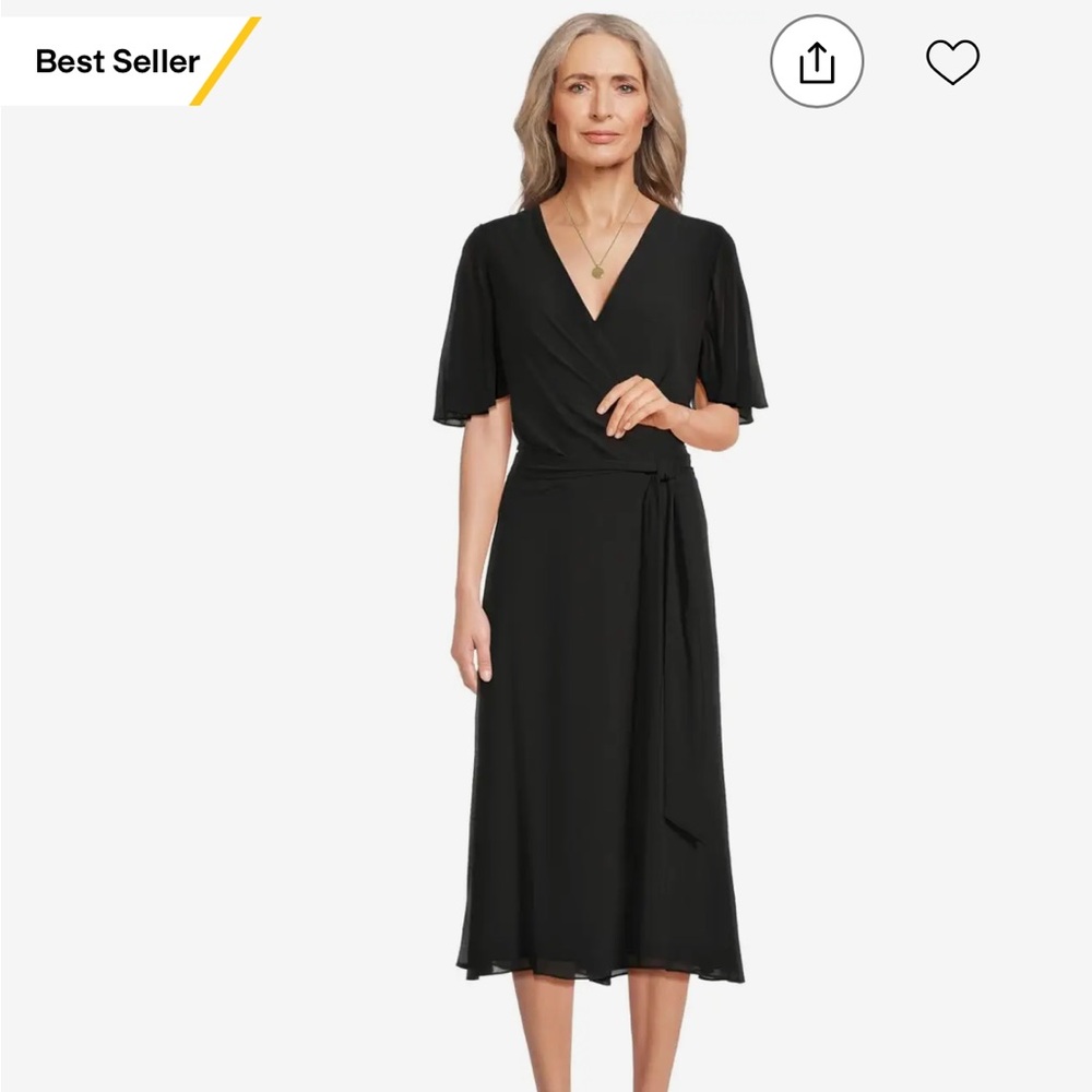 Lauren Ralph Lauren Elegant Black Midi Skirt